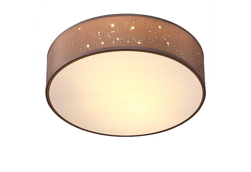 monzana Deckenleuchte, 30 cm, Sternenhimmel Rund Stoffschirm 30 cm 1-Flammi günstig online kaufen