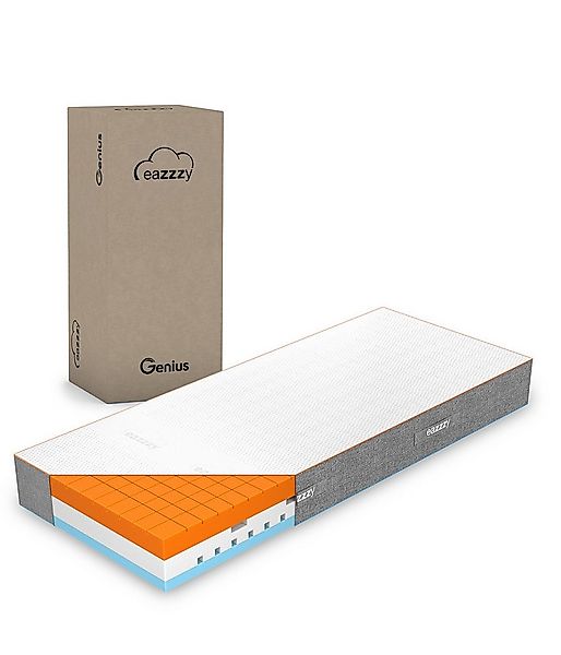 Gelschaummatratze Genius eazzzy Matratze Premium Cube, 2 in 1 Wende Matratz günstig online kaufen