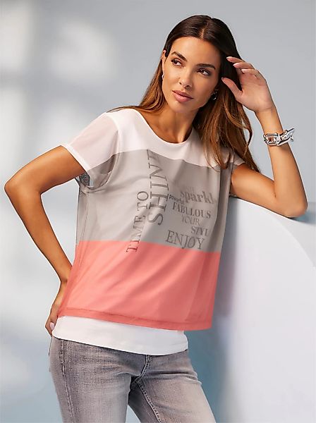 heine T-Shirt "Druck-Shirt" 1 Stk. tlg. günstig online kaufen