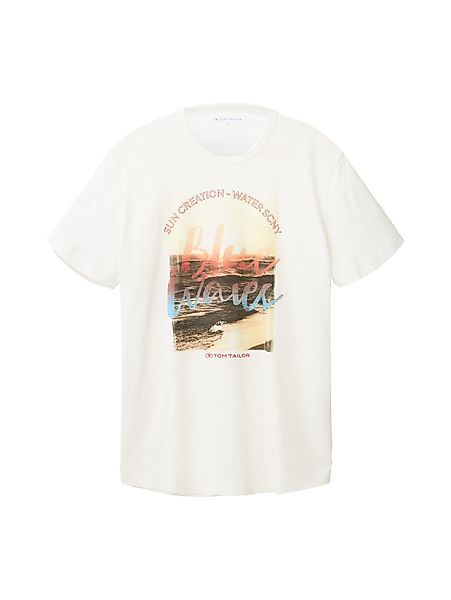 Tom Tailor Herren T-Shirt BLUE WAVES - Regular Fit günstig online kaufen