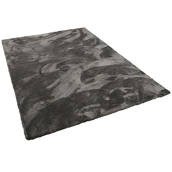 Snapstyle Luxus Hochflor Shaggy Teppich Velvet Anthrazit 140x200cm günstig online kaufen