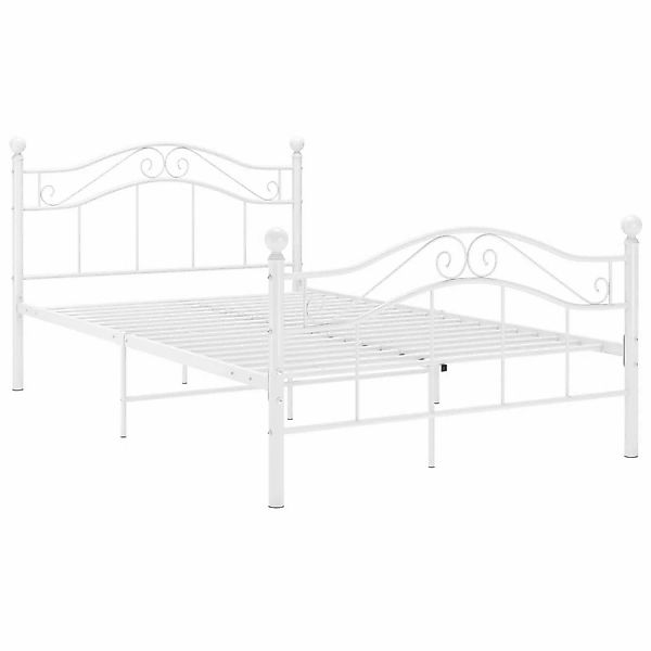 Bett Weiß Metall 120x200 Cm günstig online kaufen