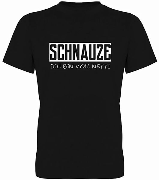 G-graphics T-Shirt Schnauze – Ich bin voll nett! Herren T-Shirt, mit trendi günstig online kaufen