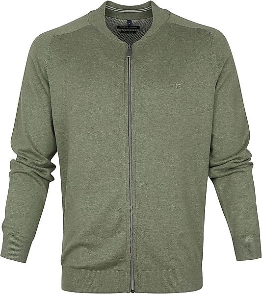 Casa Moda Strickjacke Zip Grün - Größe XXL günstig online kaufen
