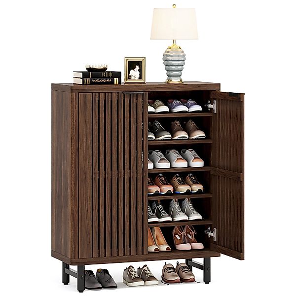 Tribesigns Schuhschrank 6-Tier Retro Schuhschrank für günstig online kaufen