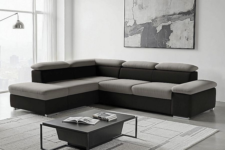 sit&more Ecksofa Valentine L-Form, B: 272 cm, mit Arm- & Kopfteilverstellun günstig online kaufen