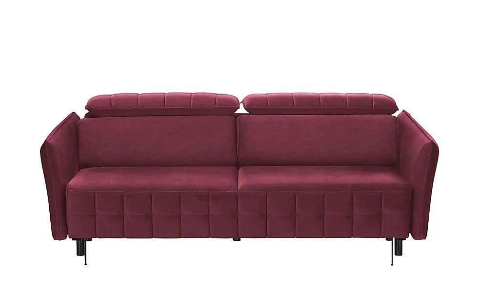 smart Schlafsofa mit verstellbaren Kopfstützen Momoka ¦ rot ¦ Maße (cm): B: günstig online kaufen