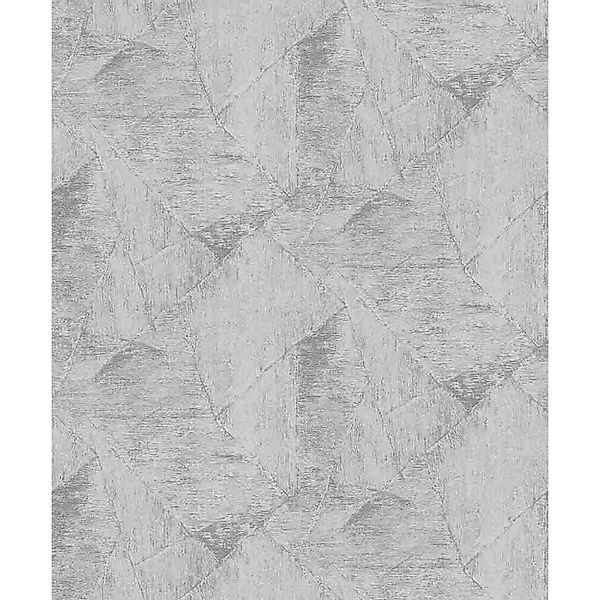 Erismann Vliestapete Patch 10,05 m x 0,53 m Grau günstig online kaufen