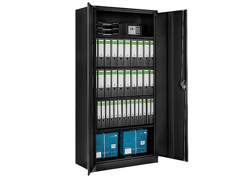 tectake Aktenschrank Büroschrank mit 5 Böden (Komplettset, 1-St., inkl. Sch günstig online kaufen