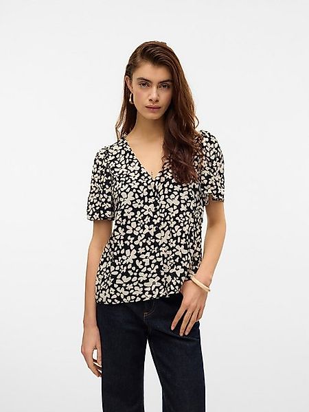 Vero Moda Kurzarmbluse VMALBA SS V-NECK SHIRT WVN GA günstig online kaufen