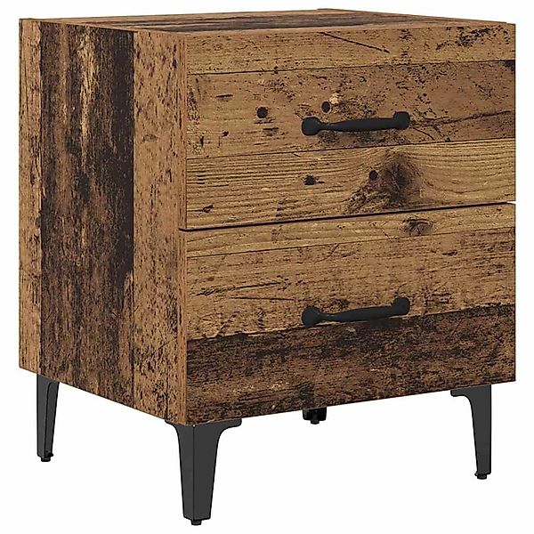 vidaXL Bettschrank Altholz 40 x 35 x 47,5 cm Holzwerkstoff 880565 günstig online kaufen
