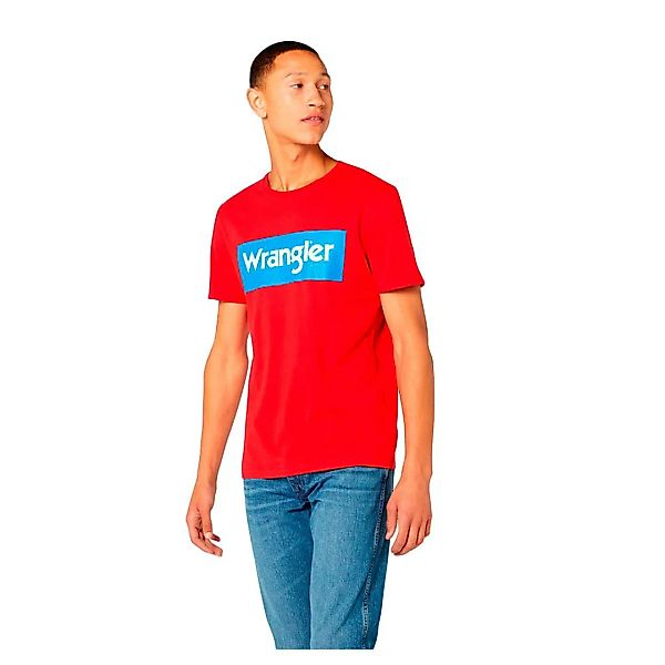 Wrangler Logo Kurzarm T-shirt S Formula Red günstig online kaufen