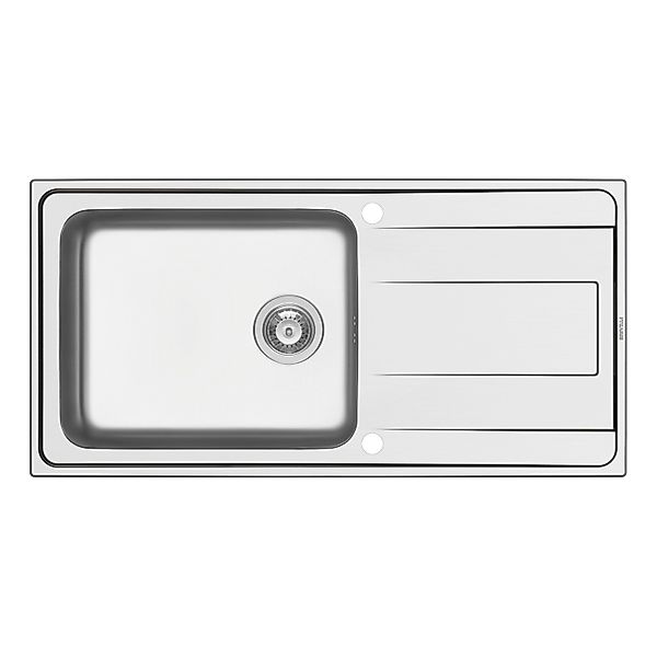 Pyramis Edelstahlspüle, rechteckig, 100/50 cm günstig online kaufen