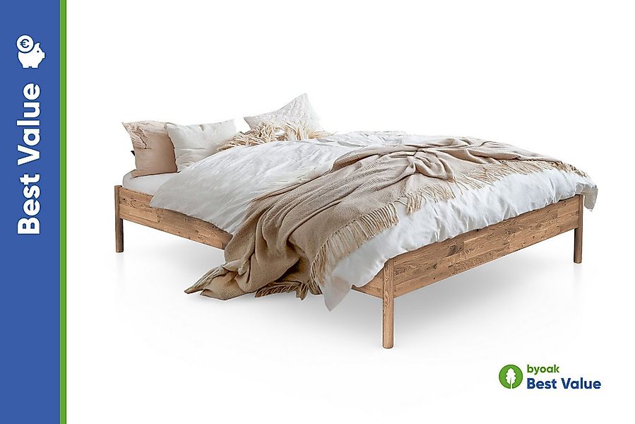 byoak Massivholzbett AGNES ohne Kopfteil, Geölt günstig online kaufen