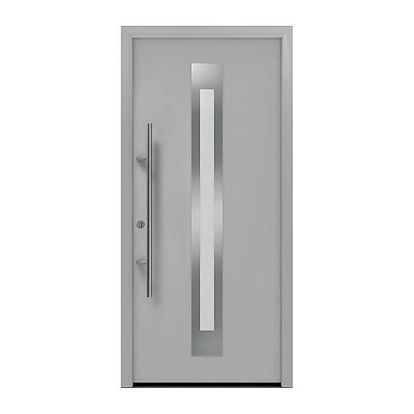 EcoStar Haustür Isopro Secur IPS 770S Weißaluminium 110 cm x 210 cm DIN L günstig online kaufen