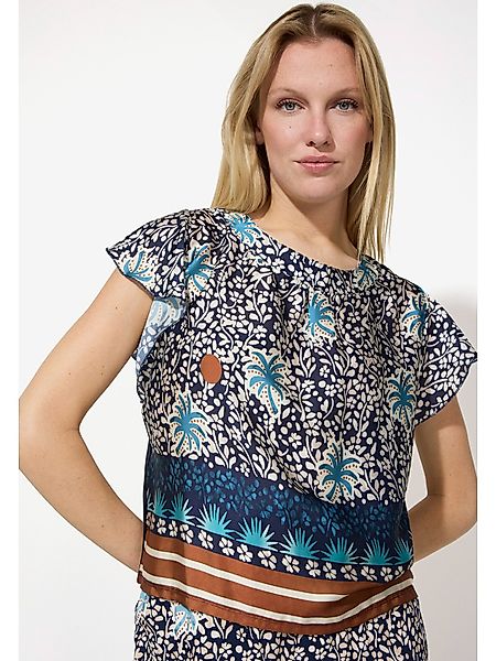 MORE&MORE Kurzarmshirt Blusenshirt günstig online kaufen