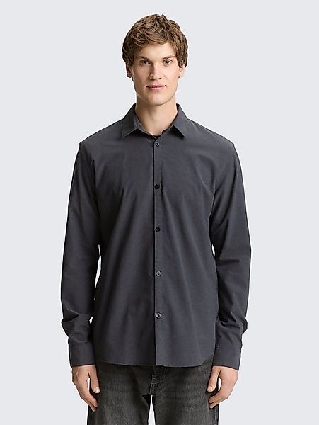 TOM TAILOR Denim Langarmhemd Blusen & Shirts Basic Fit Hemd aus Baumwolle günstig online kaufen