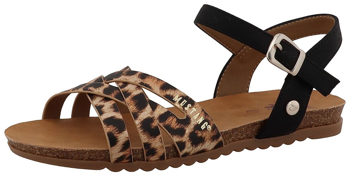 Mustang Shoes Nannette Riemchensandale Sandalette, Sommerschuh mit verstell günstig online kaufen