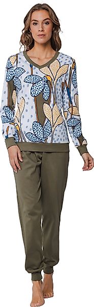 Pastunette Schlafanzug Damen Pyjama Interlock (2 günstig online kaufen