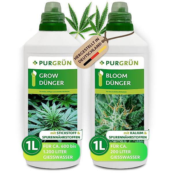 Purgrün Pflanzendünger Purgrün Cannabis Dünger Set, günstig online kaufen