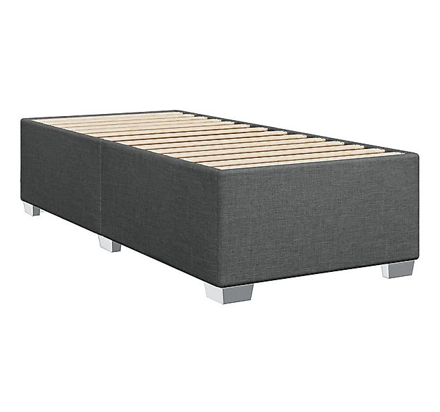 vidaXL Bett Bettgestell ohne Matratze Dunkelgrau 80x200 cm Stoff günstig online kaufen