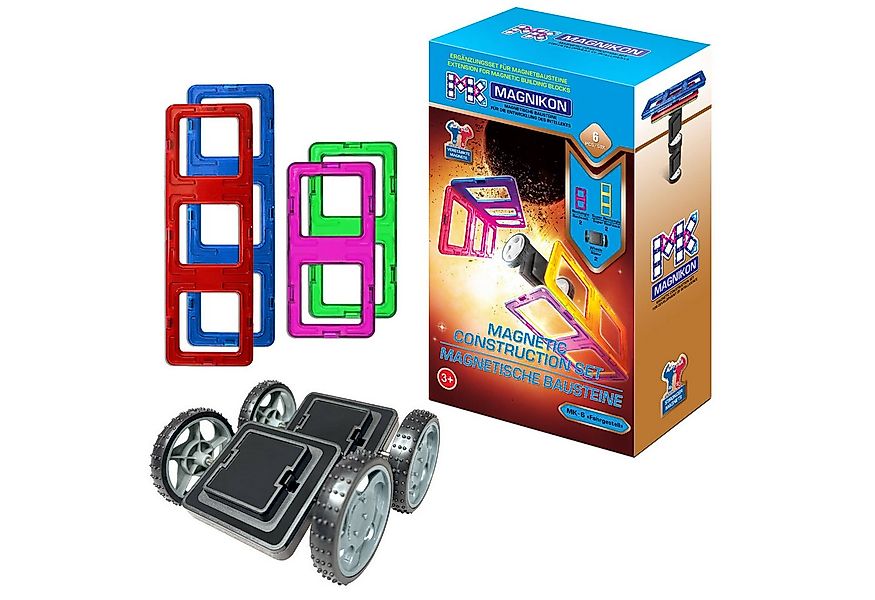 MAGNIKON Magnetische Bausteine Räder Magnetspielbausteine, (Erweiterungsset günstig online kaufen