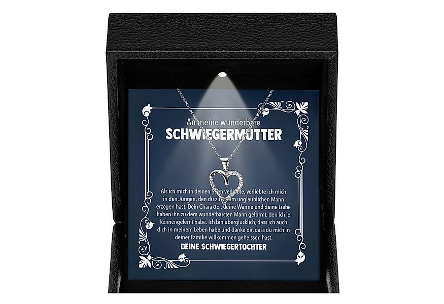 22Feels Schmuckset Schwiegermutter Geschenk v. Schwiegertochter Herz Halske günstig online kaufen