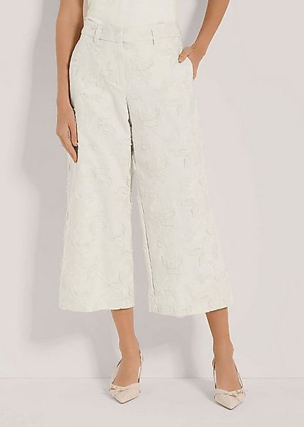 MADELEINE Culotte Kurzgröße: Weite Bügelfaltenhose mit Stickerei günstig online kaufen