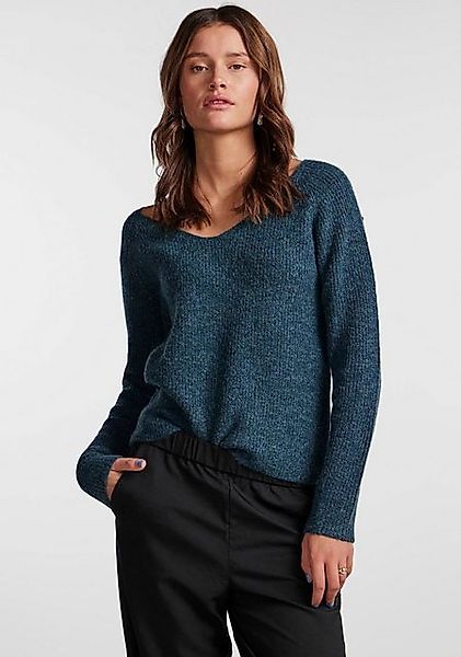 pieces V-Ausschnitt-Pullover PCELLEN LS V-NECK KNIT NOOS BC mit Wolle günstig online kaufen