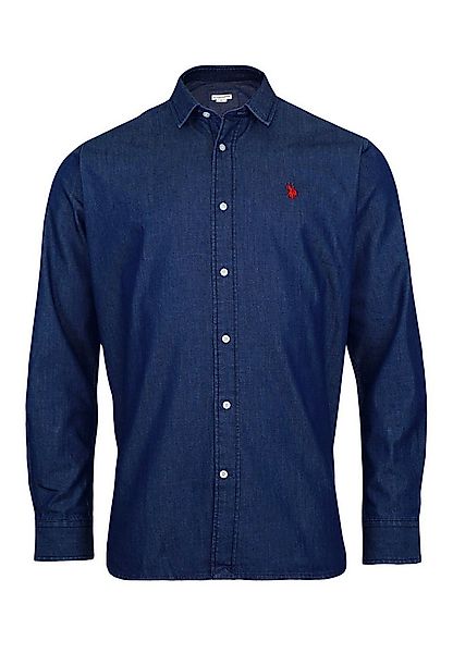 U.S. Polo Assn. Langarmhemd Shirt Jeanshemd Denim (1-tlg) günstig online kaufen