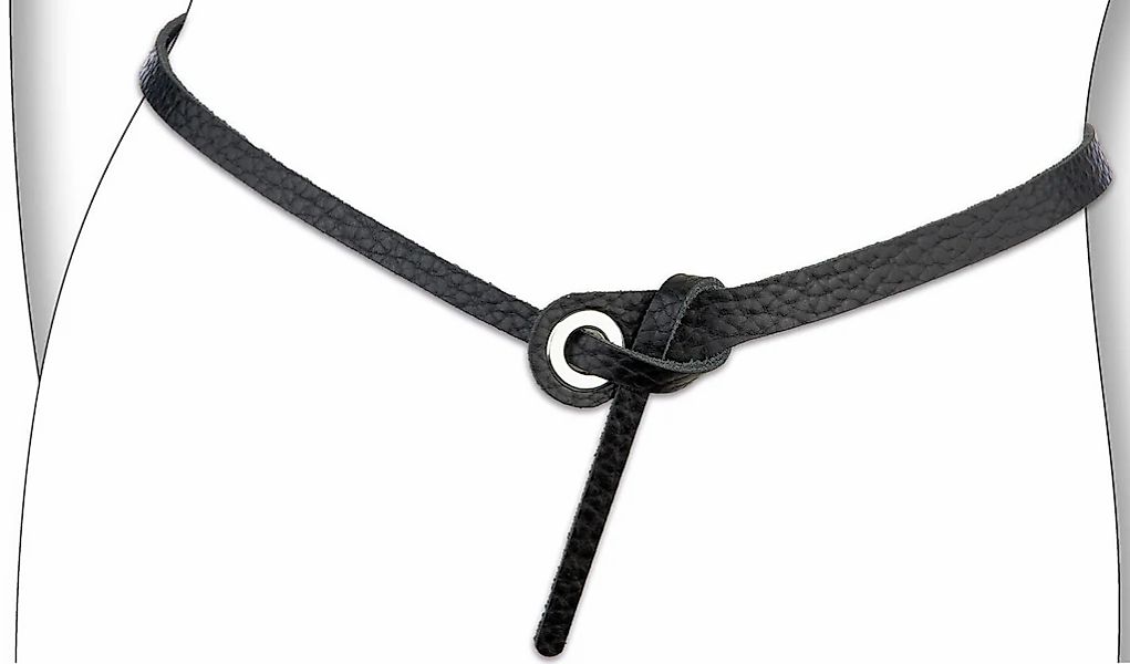 BERND GÖTZ "Ledergürtel mit schnallenloser Schlaufenbindung" günstig online kaufen