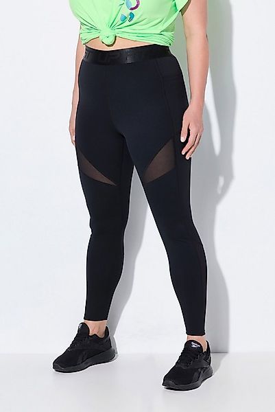Ulla Popken Leggings Sport-Leggings Mesheinsätze schnelltrocknend günstig online kaufen