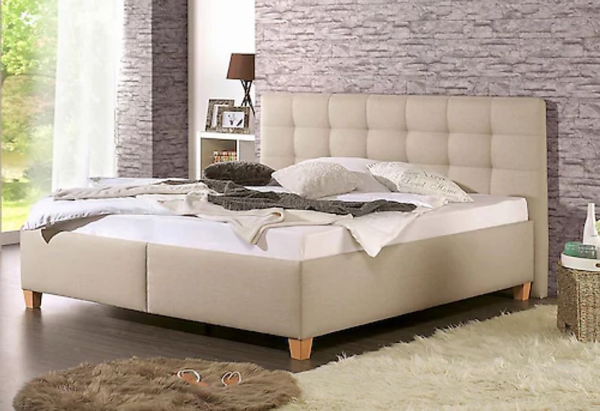 Maintal Polsterbett "Madane" wahlweise mit Matratze in den Härtegraden H2,H günstig online kaufen