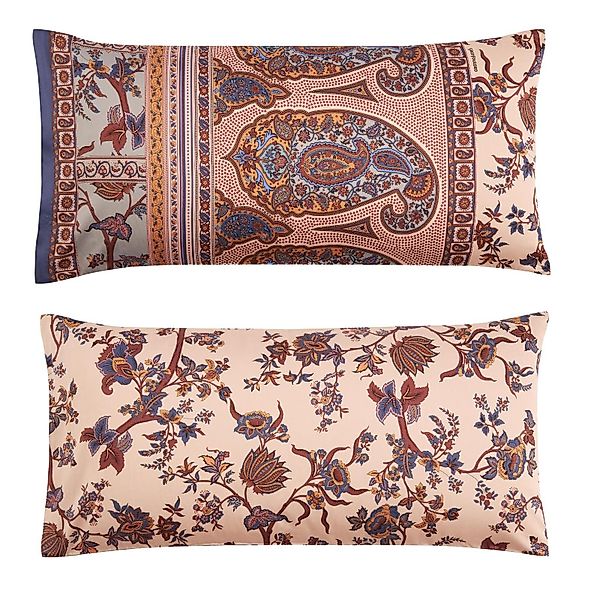 Bettwäsche Kissenbezug Bassetti Mako Satin Genova 41 natur rosa 40x80 günstig online kaufen