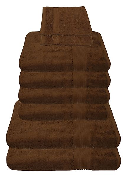 Julie Julsen Handtücher 8-Handtücher-Schokobraun, Baumwolle (8-St) günstig online kaufen