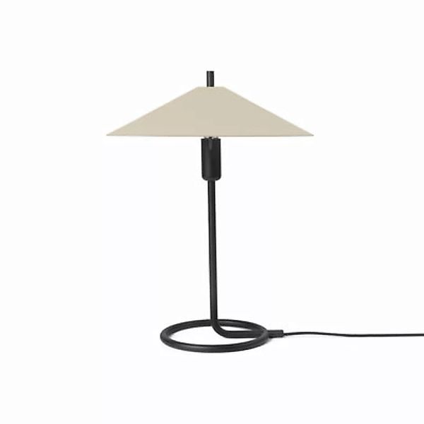 Tischleuchte Filo metall beige / Quadratischer Lampenschirm - Ferm Living - günstig online kaufen