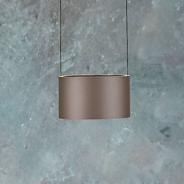PURE LED-Pendellampe Clipse, bronzefarben Ø 20 cm CCT, 2-flg günstig online kaufen