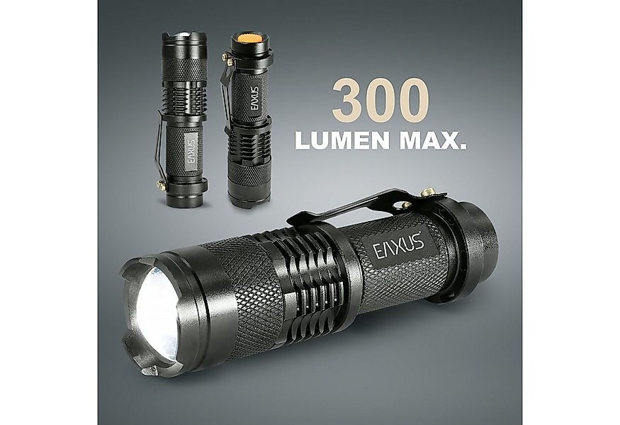 EAXUS LED Taschenlampe Taschenlampe Glow-X Profi Minitaschenlampe mit Clip günstig online kaufen