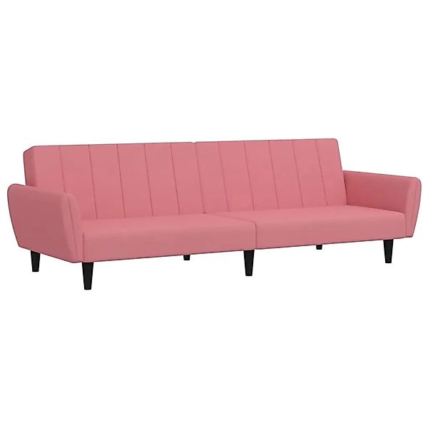 vidaXL Schlafsofa 2-Sitzer Rosa Samt 375861 günstig online kaufen