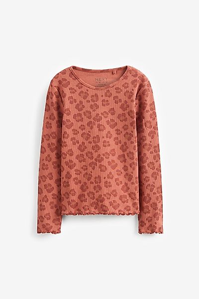 Next Langarmshirt Langärmeliges Feinripp-Shirt (1-tlg) günstig online kaufen
