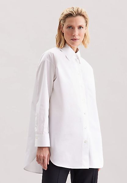 seidensticker Hemdbluse, 1/1 Kragen Uni günstig online kaufen