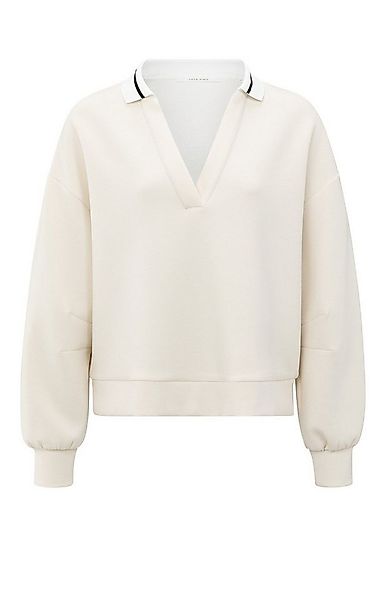 YAYA Rundhalspullover Sweatshirt mit Polokragen günstig online kaufen