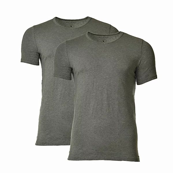 Marc O Polo Herren T-Shirt 2er Pack - Shirt, V-Neck, Halbarm, Cotton Stretc günstig online kaufen