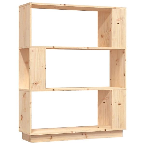 VidaXL Bücherregal/Raumteiler 80x25x101 cm Massivholz Kiefer günstig online kaufen