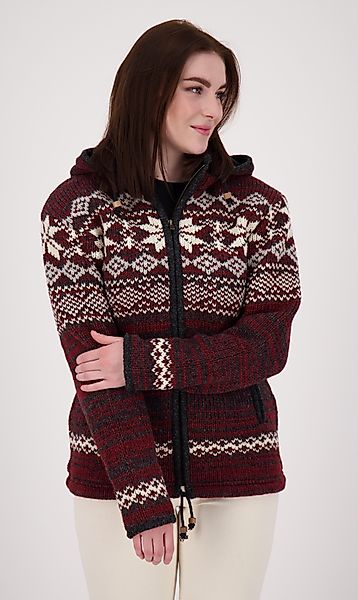 DEPROC Active Strickfleecejacke "ANNAPURNA", mit Kapuze und weichem Fleece günstig online kaufen