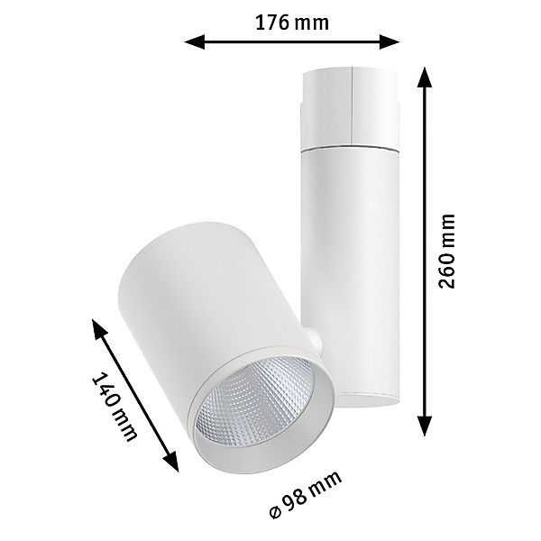 Paulmann Schienensystem-Leuchten »URail Schienenspot Zeuz 39° 2770lm 33W 40 günstig online kaufen
