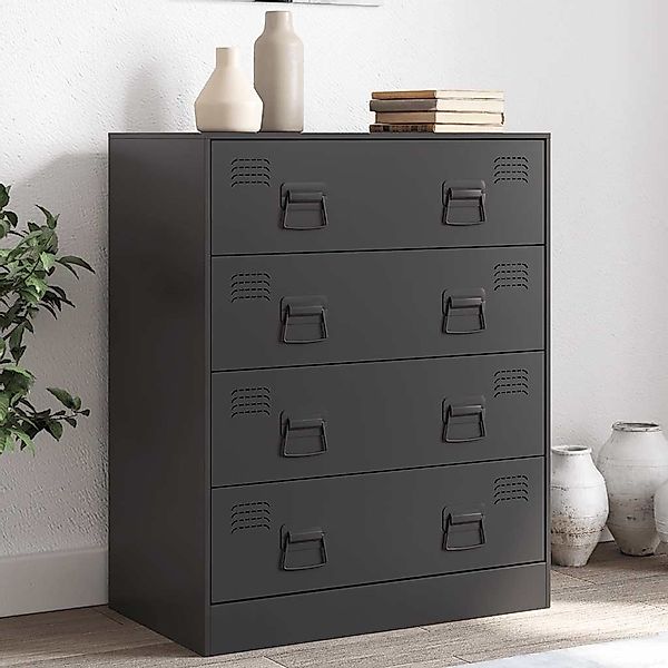 vidaXL Sideboard, Sideboard Schwarz 67x39x83 cm günstig online kaufen