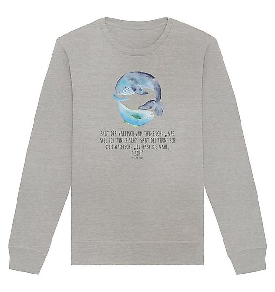 Mr. & Mrs. Panda Longpullover Walfisch Thunfisch Größe XS - Heather Grey - günstig online kaufen