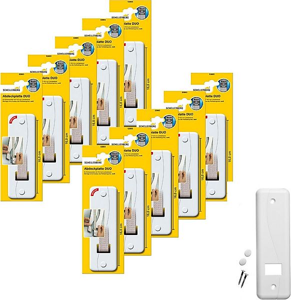 SCHELLENBERG Gurtwickler-Abdeckplatte Duo Maxi, 16 cm Lochabstand, langlebi günstig online kaufen