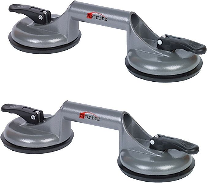 Moritz Saugheber mit 2 Saugnäpfen grau, max. 100 kg Traglast, 2-tlg.], Set, günstig online kaufen